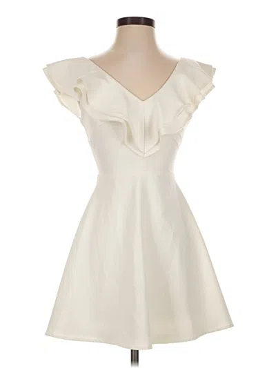 Pre-owned Lulus Cocktail Dress In Ivory