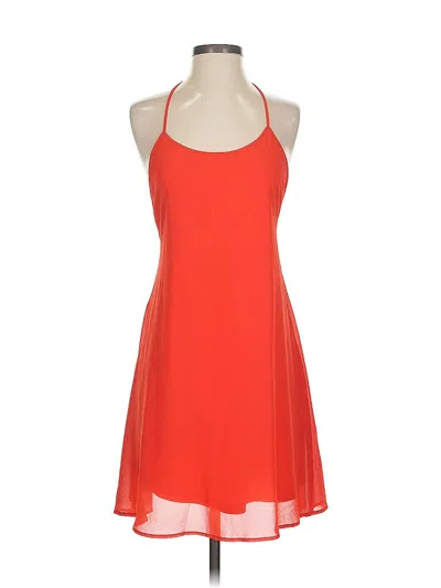 Pre-owned Lulus Cocktail Dress In Orange
