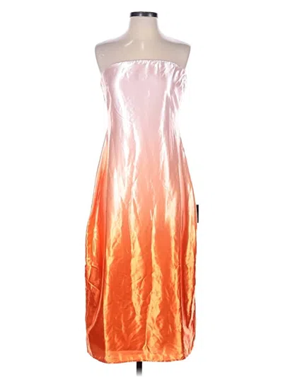 Pre-owned Lulus Cocktail Dress In Orange