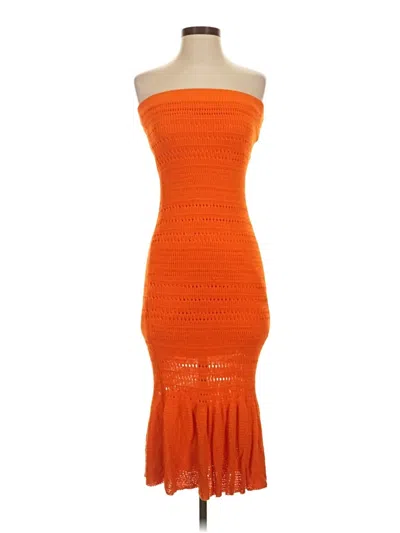 Pre-owned Lulus Cocktail Dress In Orange