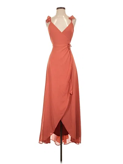 Pre-owned Lulus Cocktail Dress In Orange