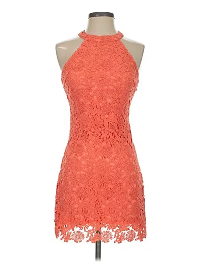 Pre-owned Lulus Cocktail Dress In Orange