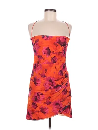 Pre-owned Lulus Cocktail Dress In Orange