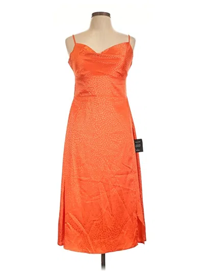Pre-owned Lulus Cocktail Dress In Orange