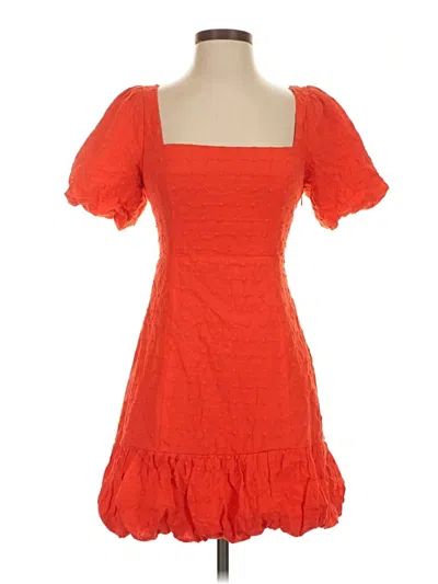 Pre-owned Lulus Cocktail Dress In Orange