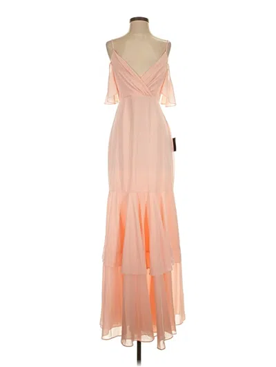 Pre-owned Lulus Cocktail Dress In Orange