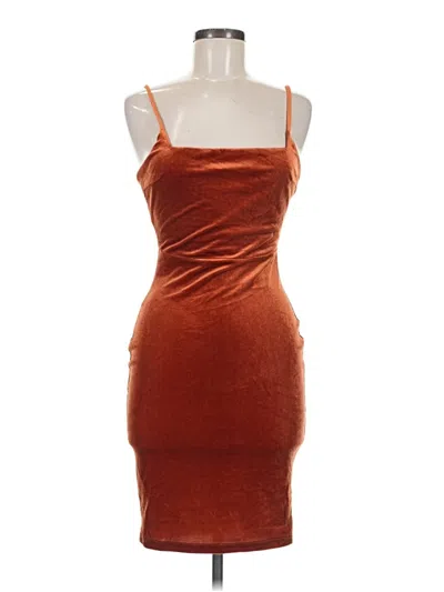 Pre-owned Lulus Cocktail Dress In Orange