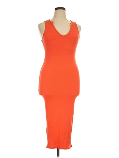 Pre-owned Lulus Cocktail Dress In Orange