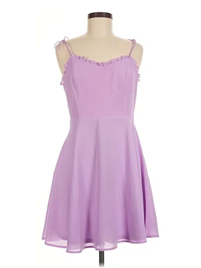 Pre-owned Lulus Cocktail Dress In Purple