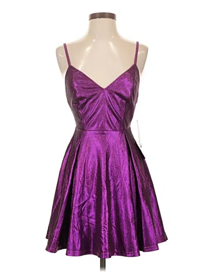 Pre-owned Lulus Cocktail Dress In Purple