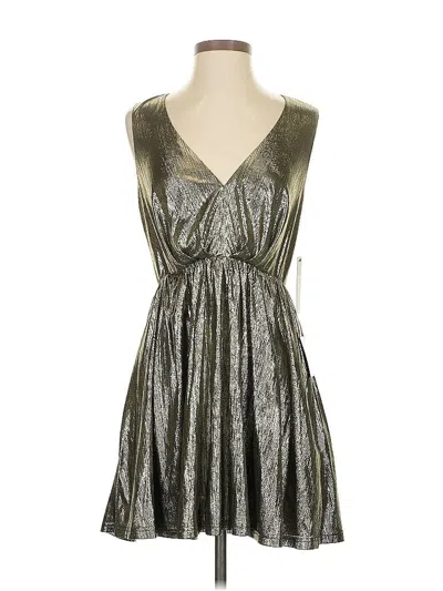 Pre-owned Lulus Cocktail Dress In Silver