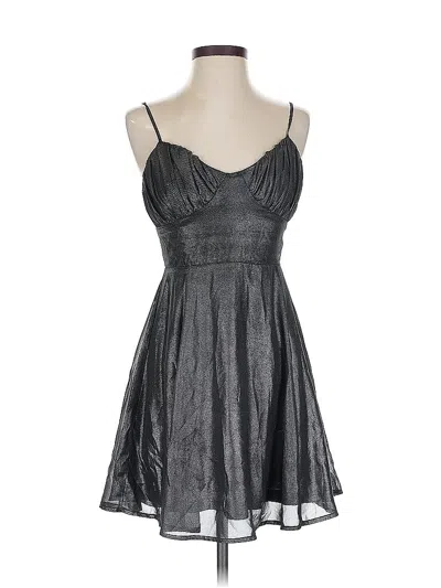 Pre-owned Lulus Cocktail Dress In Silver