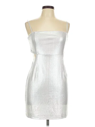Pre-owned Lulus Cocktail Dress In Silver