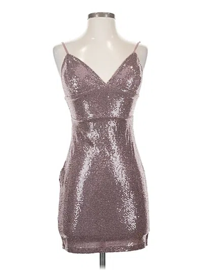 Pre-owned Lulus Cocktail Dress In Silver