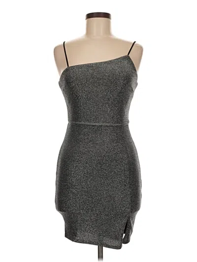 Pre-owned Lulus Cocktail Dress In Silver