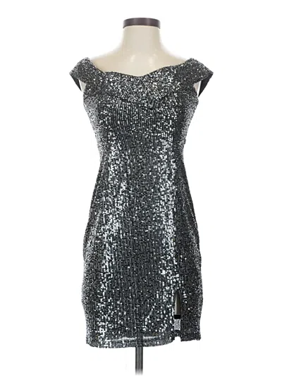 Pre-owned Lulus Cocktail Dress In Silver