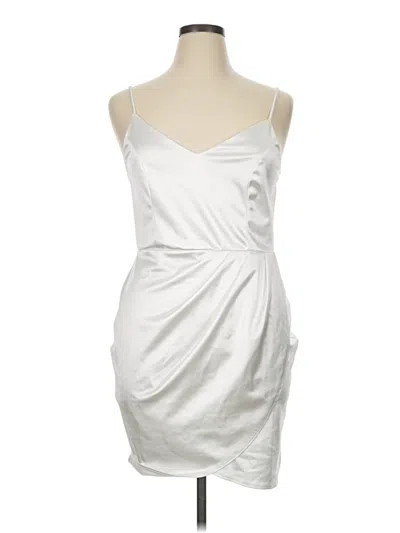 Pre-owned Lulus Cocktail Dress In Silver