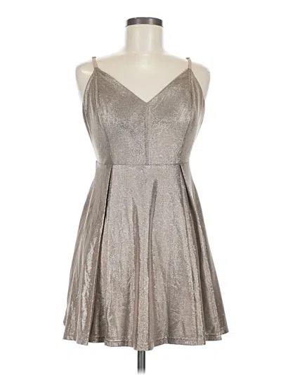 Pre-owned Lulus Cocktail Dress In Silver