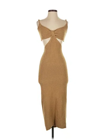 Pre-owned Lulus Cocktail Dress In Tan