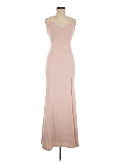 Pre-owned Lulus Cocktail Dress In Tan