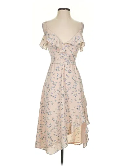 Pre-owned Lulus Cocktail Dress In Tan