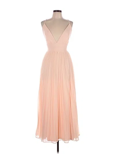 Pre-owned Lulus Cocktail Dress In Tan