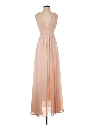 Pre-owned Lulus Cocktail Dress In Tan