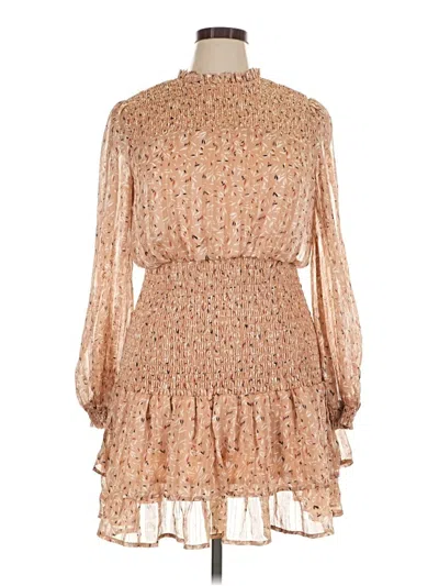 Pre-owned Lulus Cocktail Dress In Tan