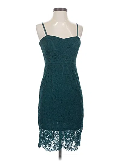 Pre-owned Lulus Cocktail Dress In Teal
