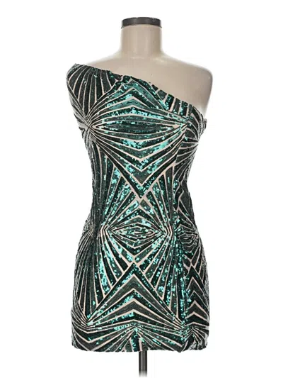 Pre-owned Lulus Cocktail Dress In Teal