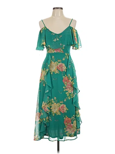 Pre-owned Lulus Cocktail Dress In Teal
