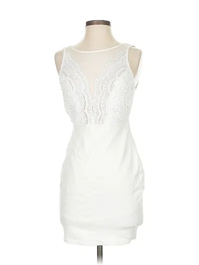Pre-owned Lulus Cocktail Dress In White