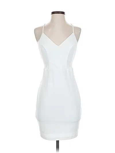 Pre-owned Lulus Cocktail Dress In White