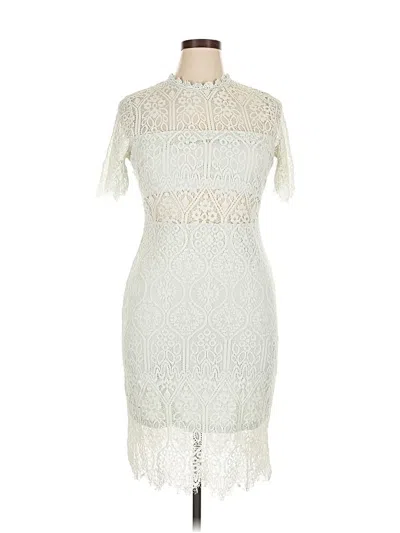 Pre-owned Lulus Cocktail Dress In White