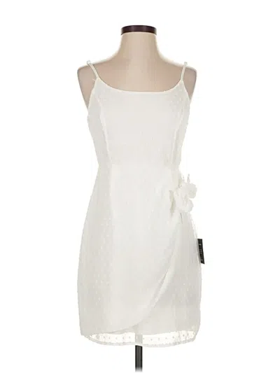 Pre-owned Lulus Cocktail Dress In White