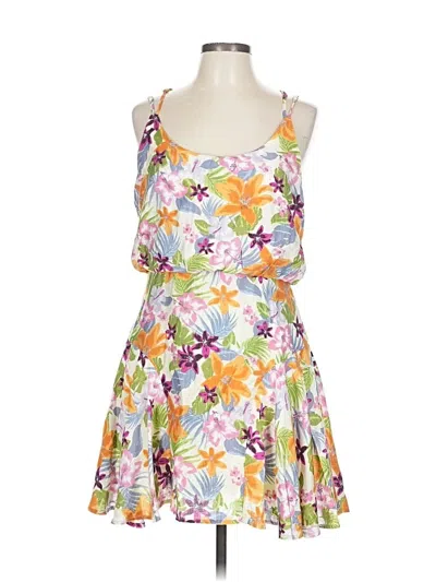 Pre-owned Lulus Cocktail Dress In White