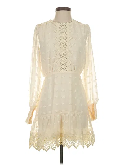 Pre-owned Lulus Cocktail Dress In White