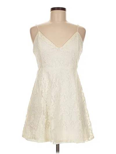 Pre-owned Lulus Cocktail Dress In White