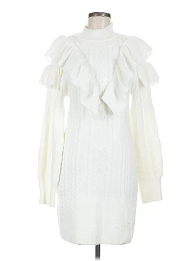 Pre-owned Lulus Cocktail Dress In White