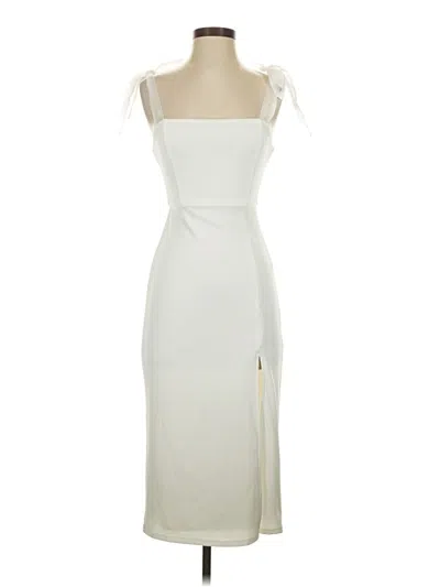 Pre-owned Lulus Cocktail Dress In White