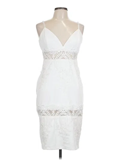 Pre-owned Lulus Cocktail Dress In White