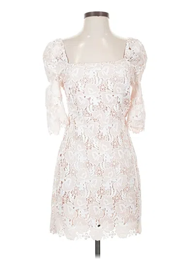 Pre-owned Lulus Cocktail Dress In White