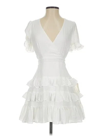 Pre-owned Lulus Cocktail Dress In White
