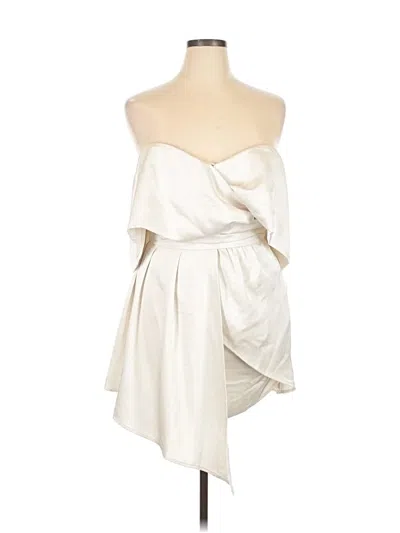Pre-owned Lulus Cocktail Dress In White