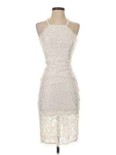 Pre-owned Lulus Cocktail Dress In White