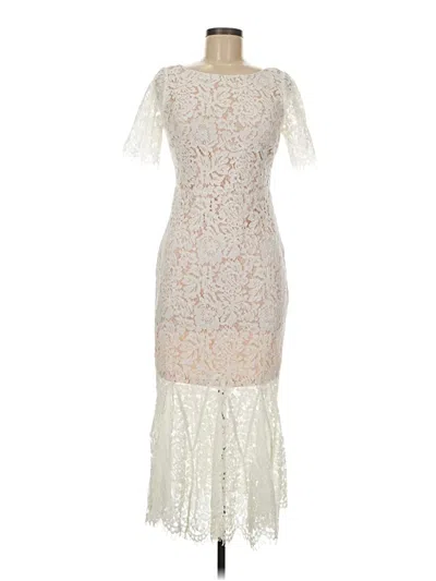 Pre-owned Lulus Cocktail Dress In White