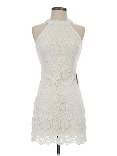 Pre-owned Lulus Cocktail Dress In White