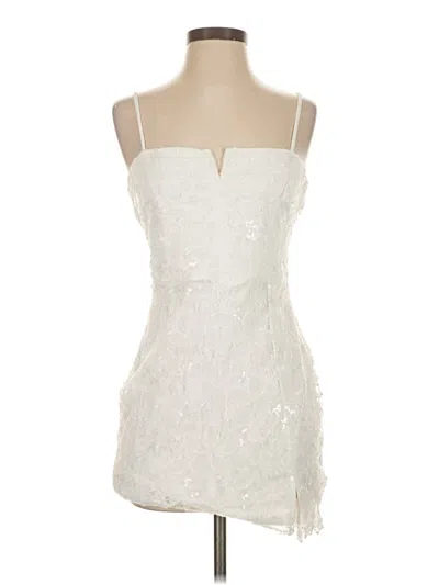 Pre-owned Lulus Cocktail Dress In White