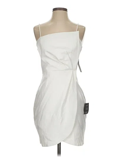 Pre-owned Lulus Cocktail Dress In White