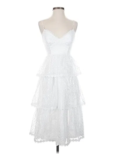 Pre-owned Lulus Cocktail Dress In White